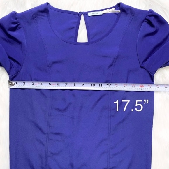 Urban Outfitters Royal Purple 3/4 Sleeve Pullover Peasant Shift Dress - Picture 9 of 10